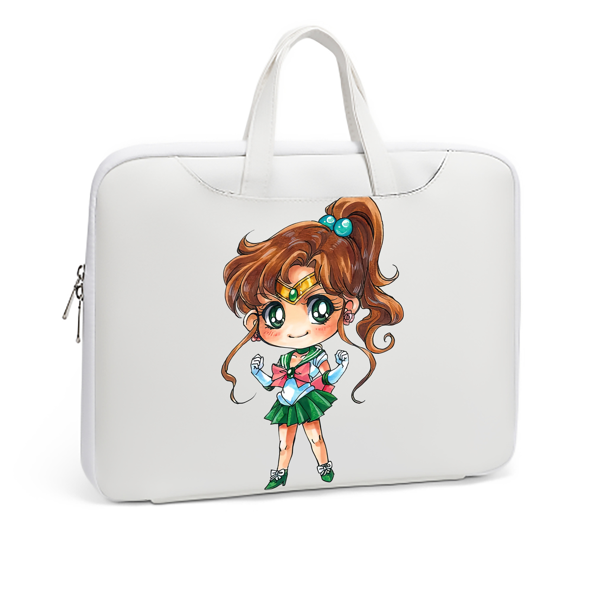 （画像用） 美少女戦士セーラームーン 木野 まこと きの まこと Sailor Moon Kino Makoto （セーラージュピター；Sailor Jupiter） レザーラップトップバッグ　ノートパソコンケース