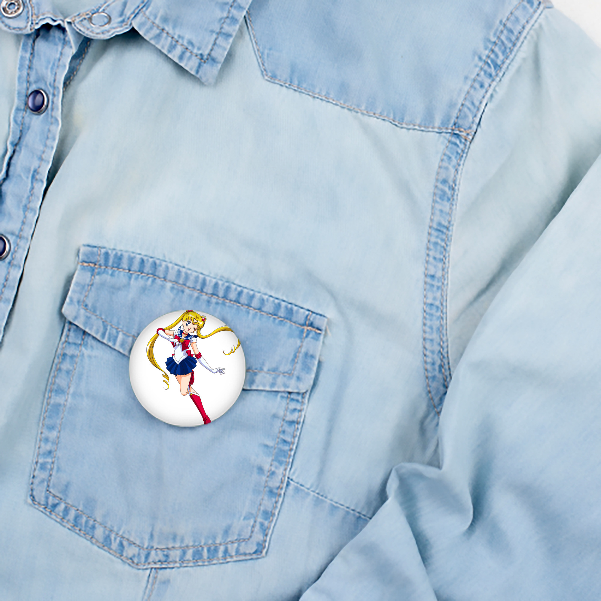美少女戦士セーラームーン 月野 うさぎ つきの うさぎ Sailor Moon Tsukino Usagi 6cm 缶バッジ 複数セット