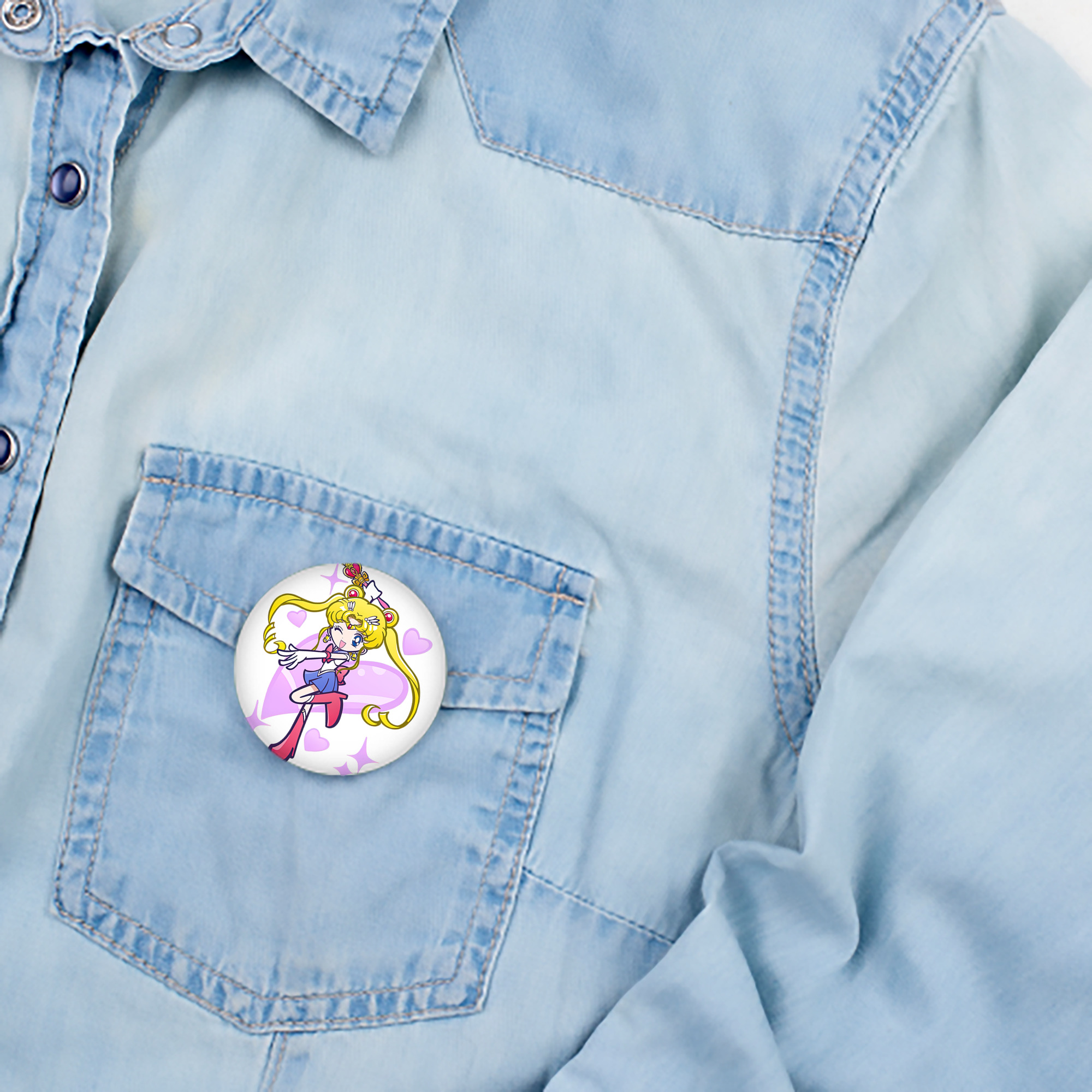 美少女戦士セーラームーン 月野 うさぎ つきの うさぎ Sailor Moon Tsukino Usagi 6cm 缶バッジ 複数セット