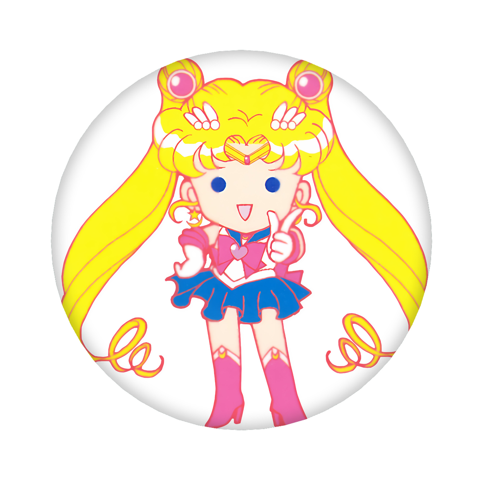 （画像用） 美少女戦士セーラームーン 月野 うさぎ つきの うさぎ Sailor Moon Tsukino Usagi 6cm 缶バッジ 複数セット