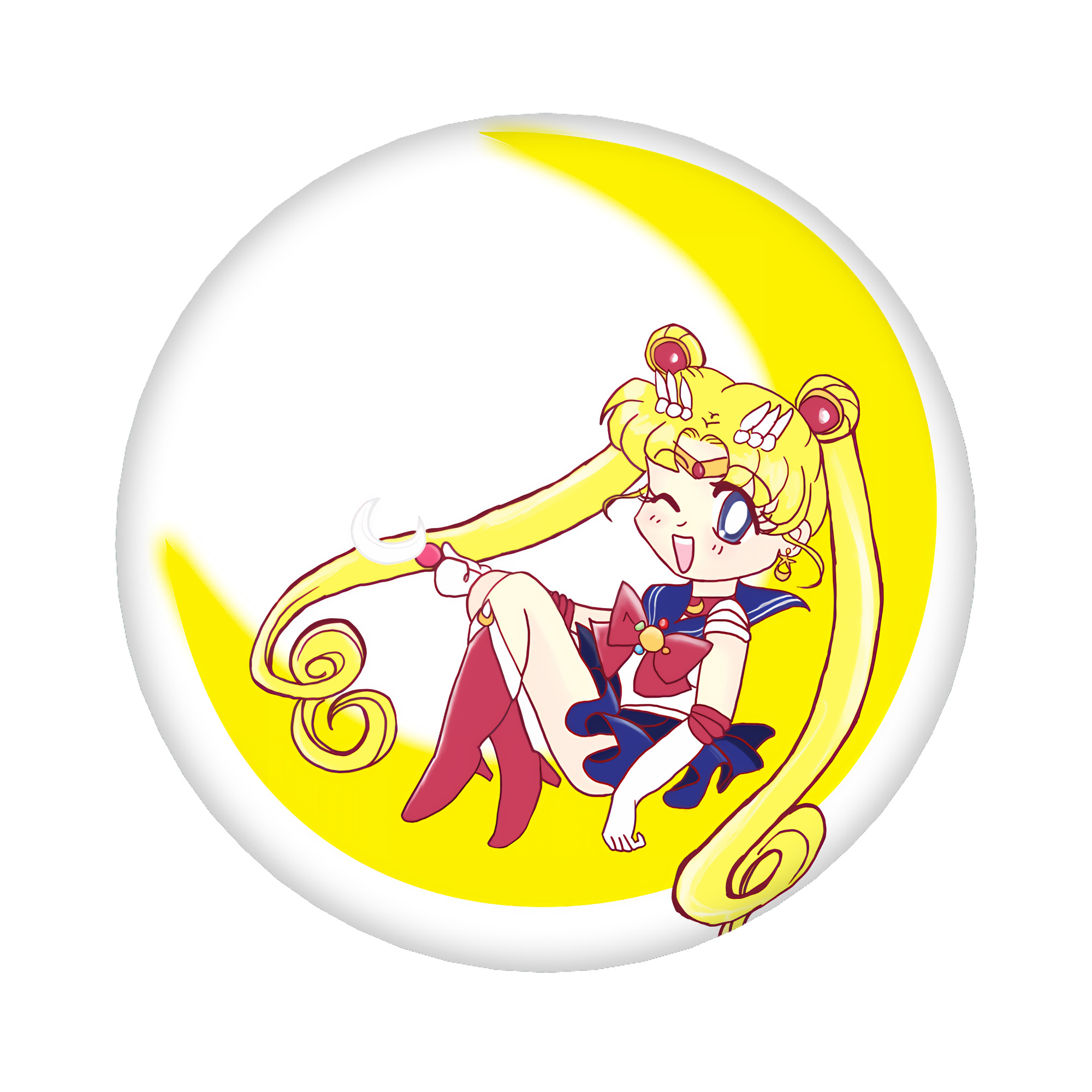 （画像用） 美少女戦士セーラームーン 月野 うさぎ つきの うさぎ Sailor Moon Tsukino Usagi 6cm 缶バッジ 複数セット