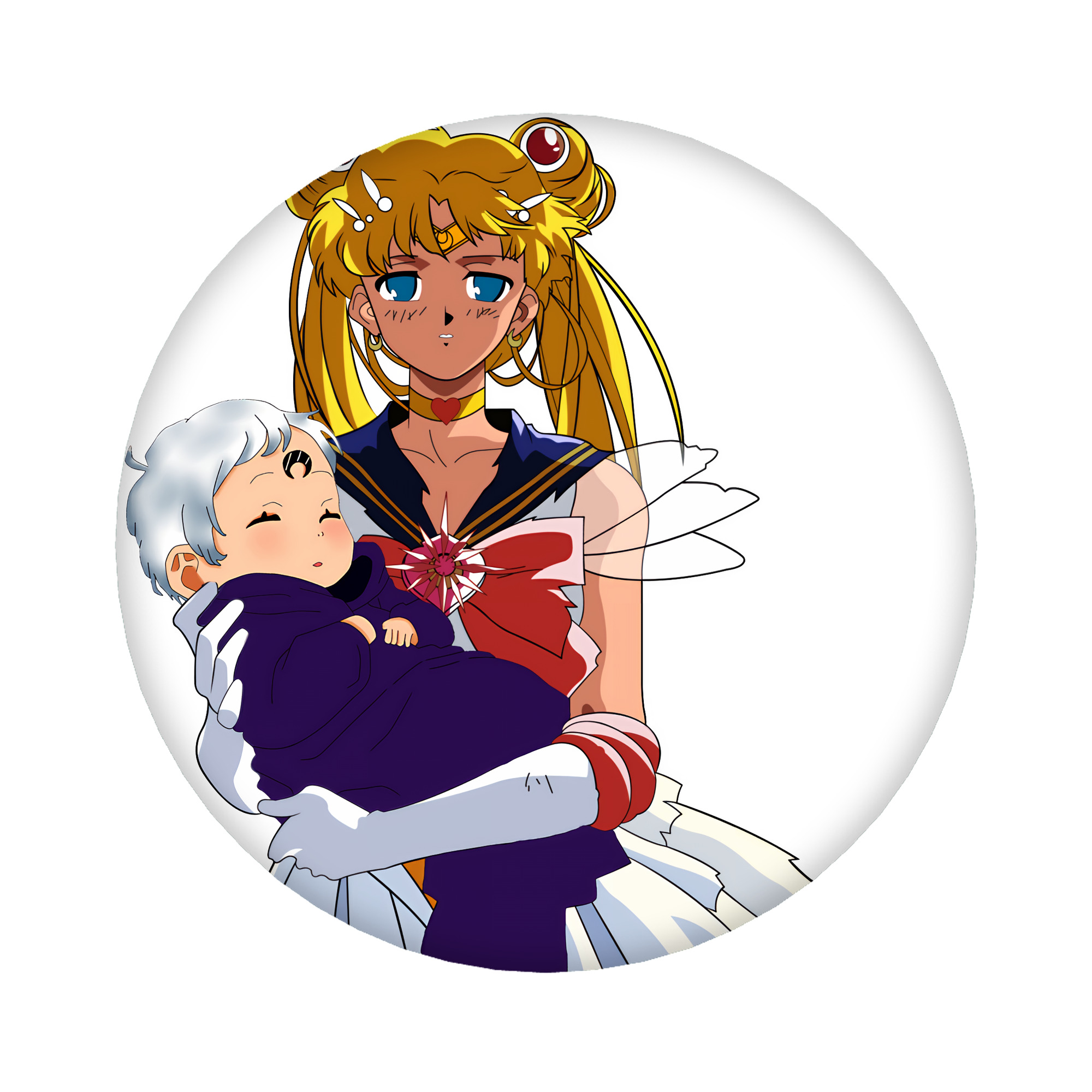 （画像用） 美少女戦士セーラームーン 月野 うさぎ つきの うさぎ Sailor Moon Tsukino Usagi 6cm 缶バッジ 複数セット