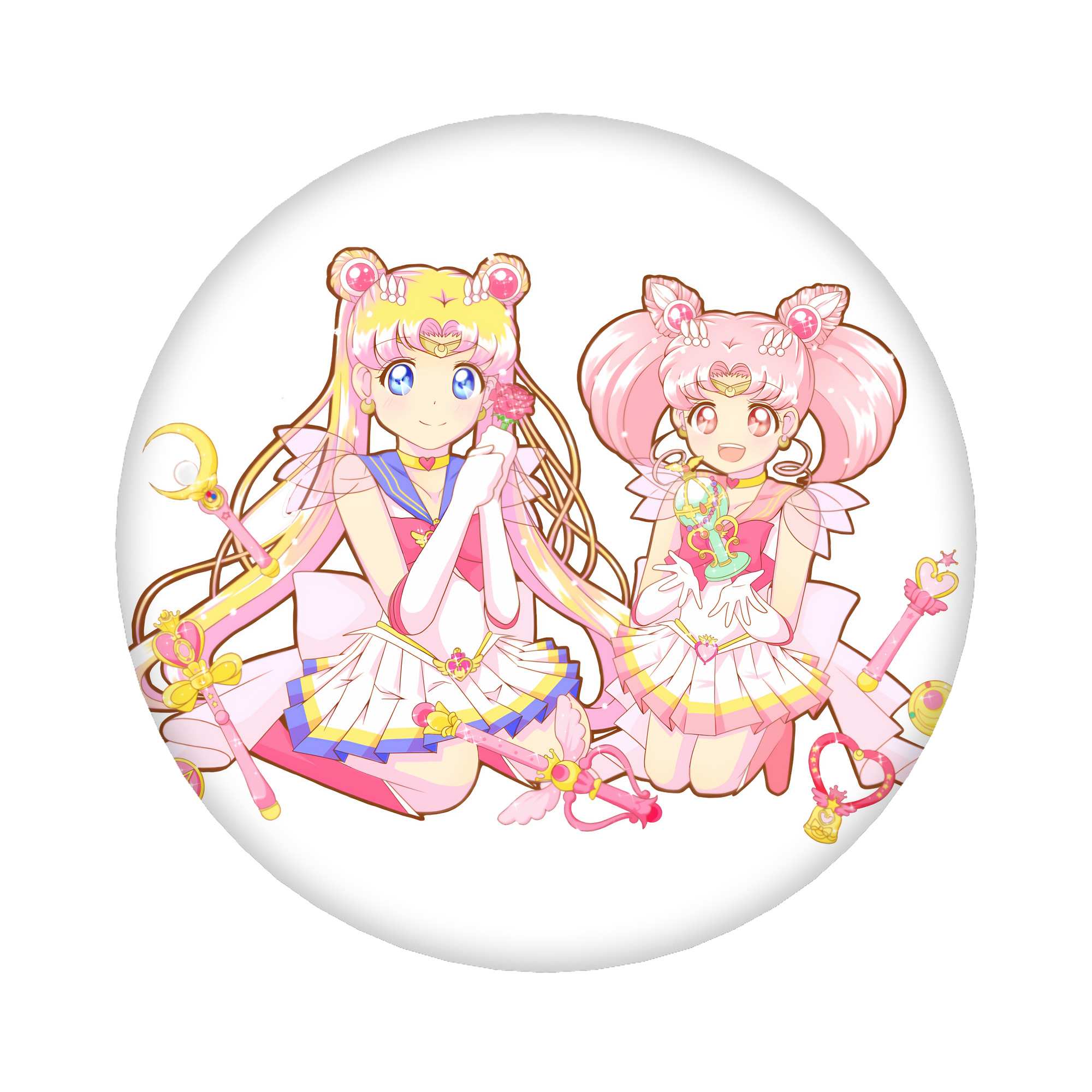 （画像用） 美少女戦士セーラームーン 月野 うさぎ つきの うさぎ Sailor Moon Tsukino Usagi 6cm 缶バッジ 複数セット