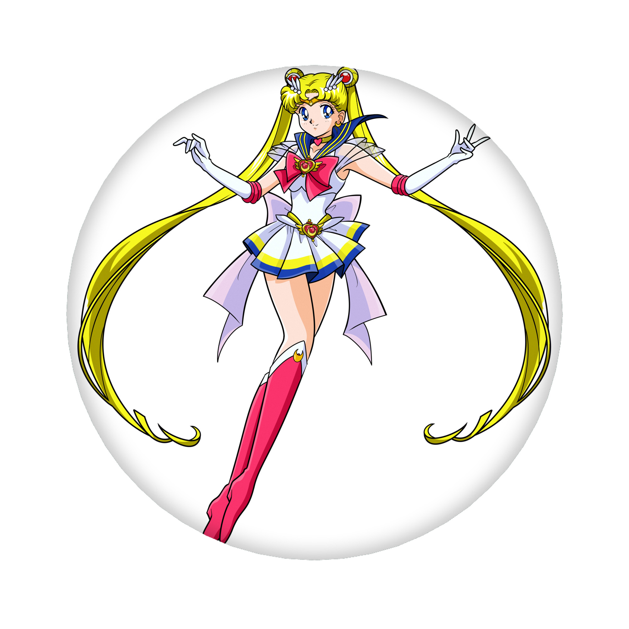 （画像用） 美少女戦士セーラームーン 月野 うさぎ つきの うさぎ Sailor Moon Tsukino Usagi 6cm 缶バッジ 複数セット