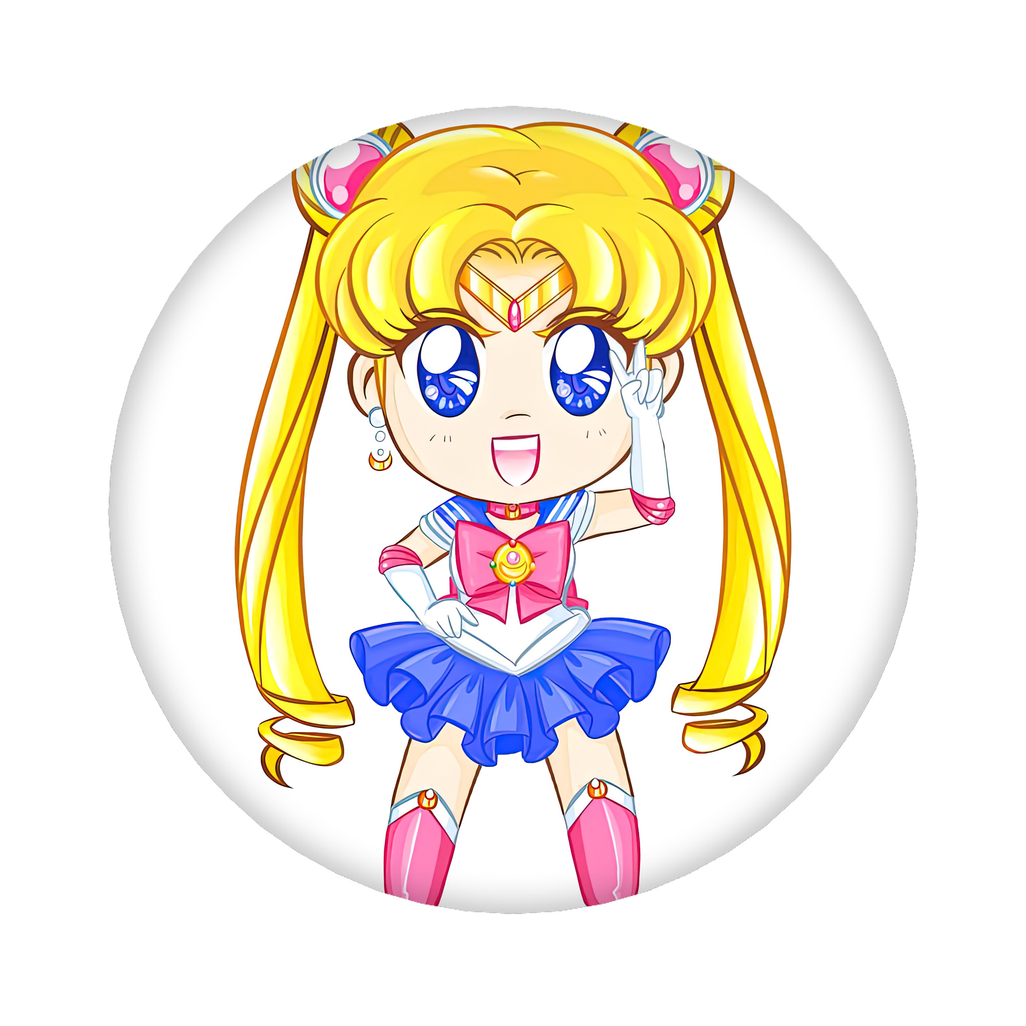 （画像用） 美少女戦士セーラームーン 月野 うさぎ つきの うさぎ Sailor Moon Tsukino Usagi 6cm 缶バッジ 複数セット