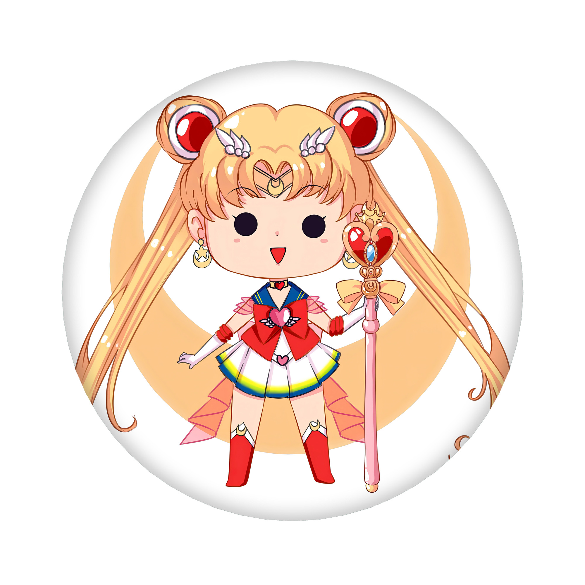 （画像用） 美少女戦士セーラームーン 月野 うさぎ つきの うさぎ Sailor Moon Tsukino Usagi 6cm 缶バッジ 複数セット