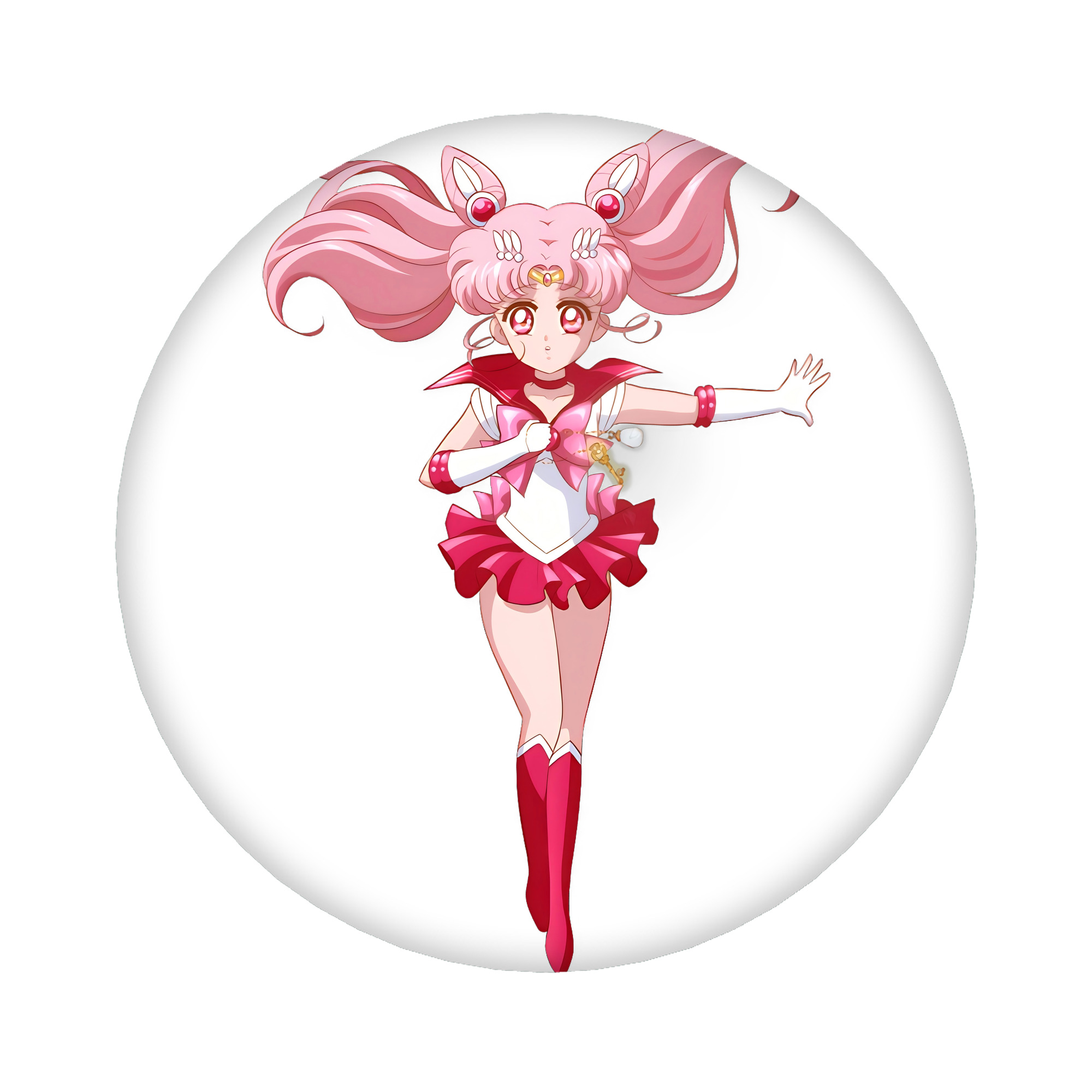（画像用） 美少女戦士セーラームーン ちびうさ Sailor Moon Chibiusa Tsukino Usagi Small Lady Serenity 6cm 缶バッジ 複数セット
